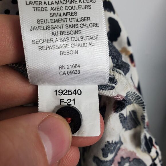 Foxcroft Button Down Shirt Womens 22W Shaped Fit Wrinkle Free Leopard Colorful - Picture 9 of 11